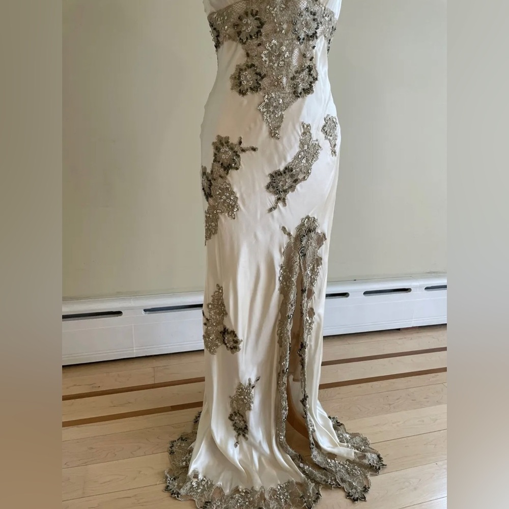 SUE WONG Stunning Sequin Beaded Dress Gown 12 - Picture 15 of 15